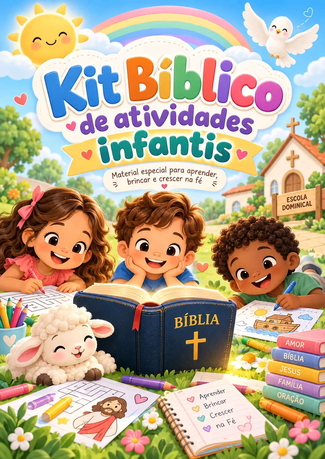 Capa do Kit Bíblico de Atividades Infantis
